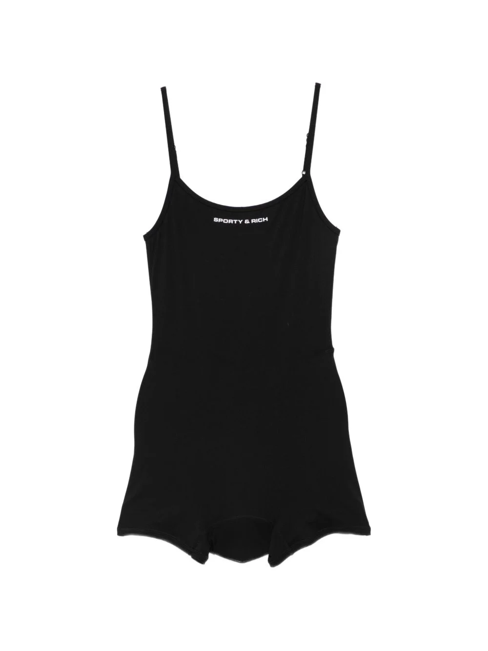 logo-print playsuit - 1