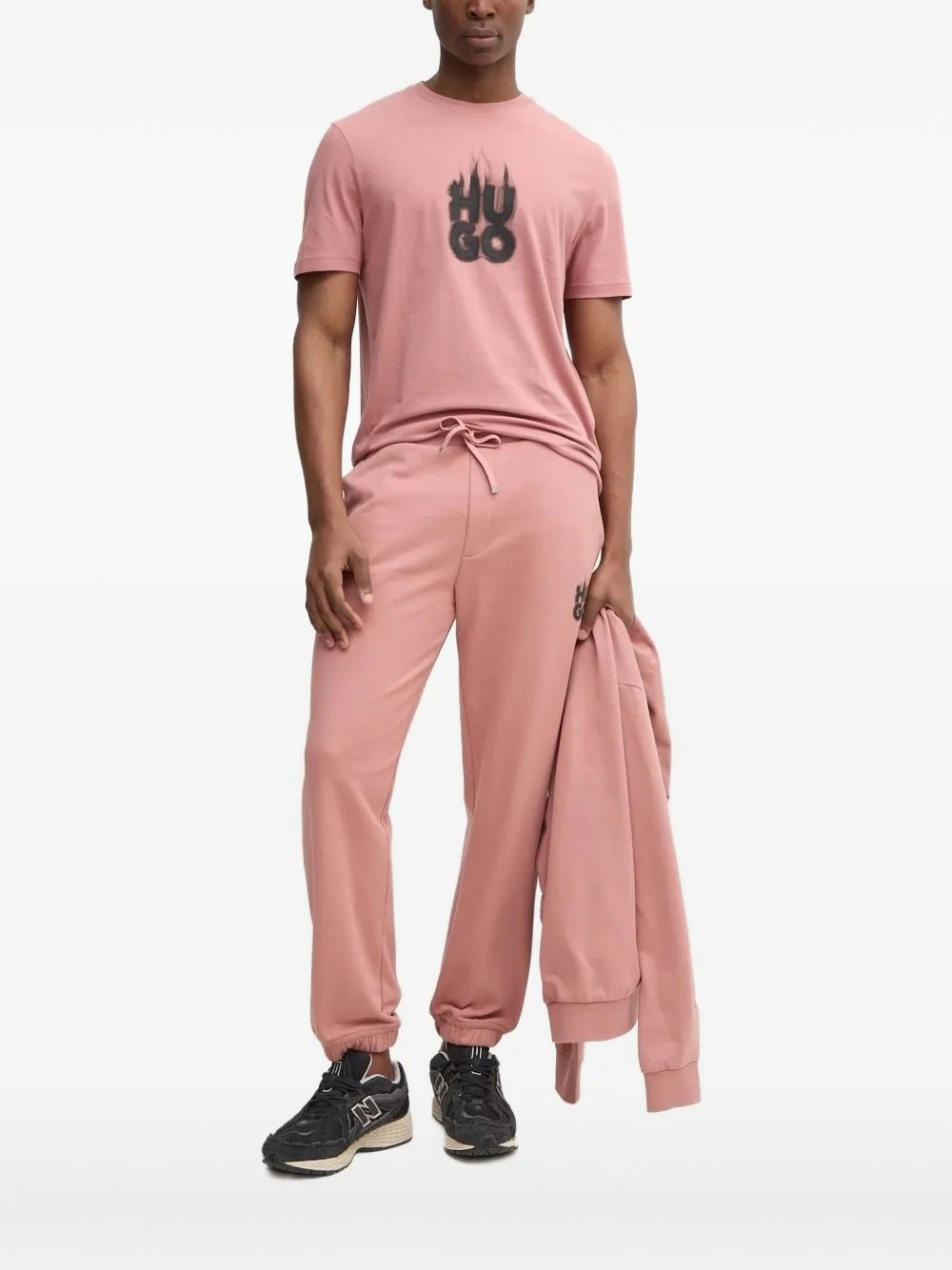 logo-print hoodie - 1