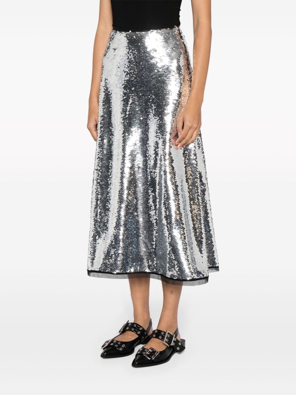 sequinned midi skirt - 3