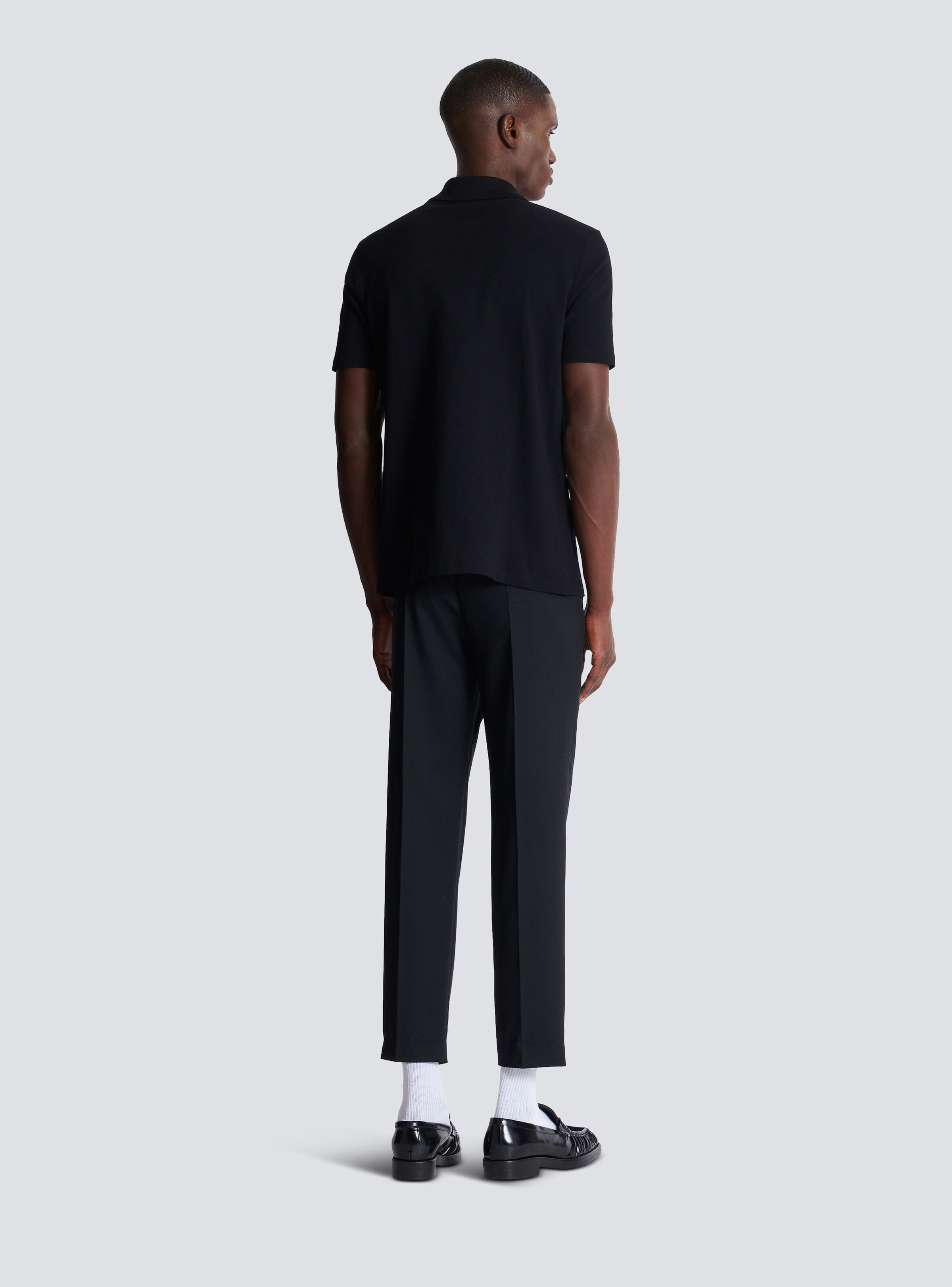 Short-sleeved polo shirt with embroidery - 4