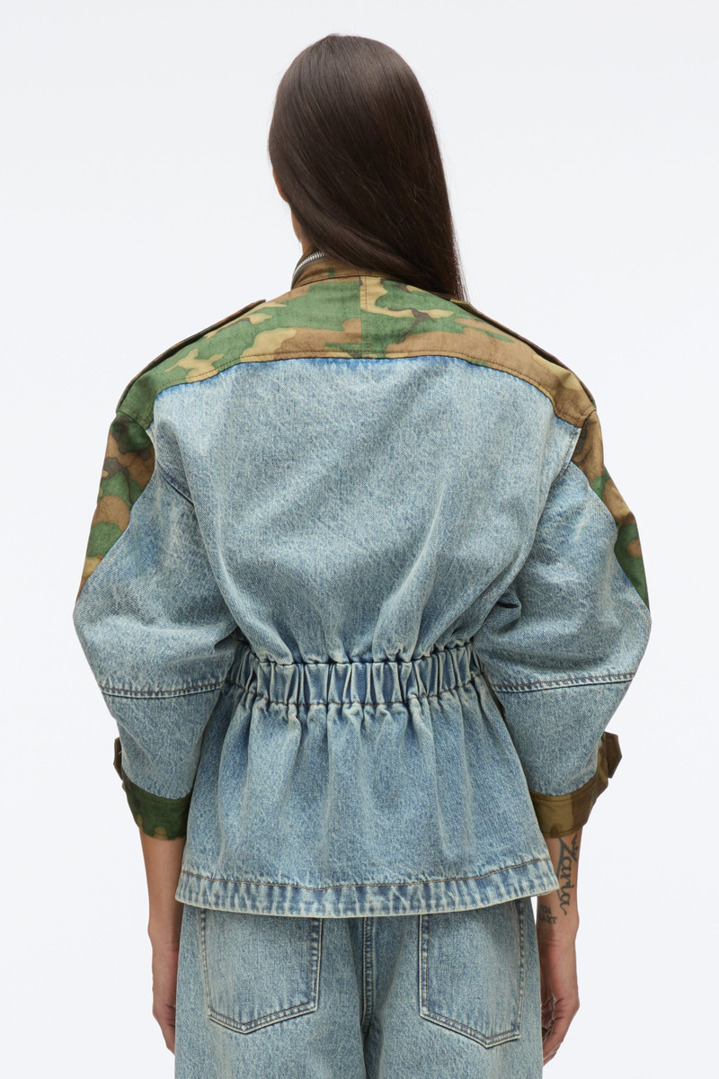 Patchwork Camo Cinched Jacket 5