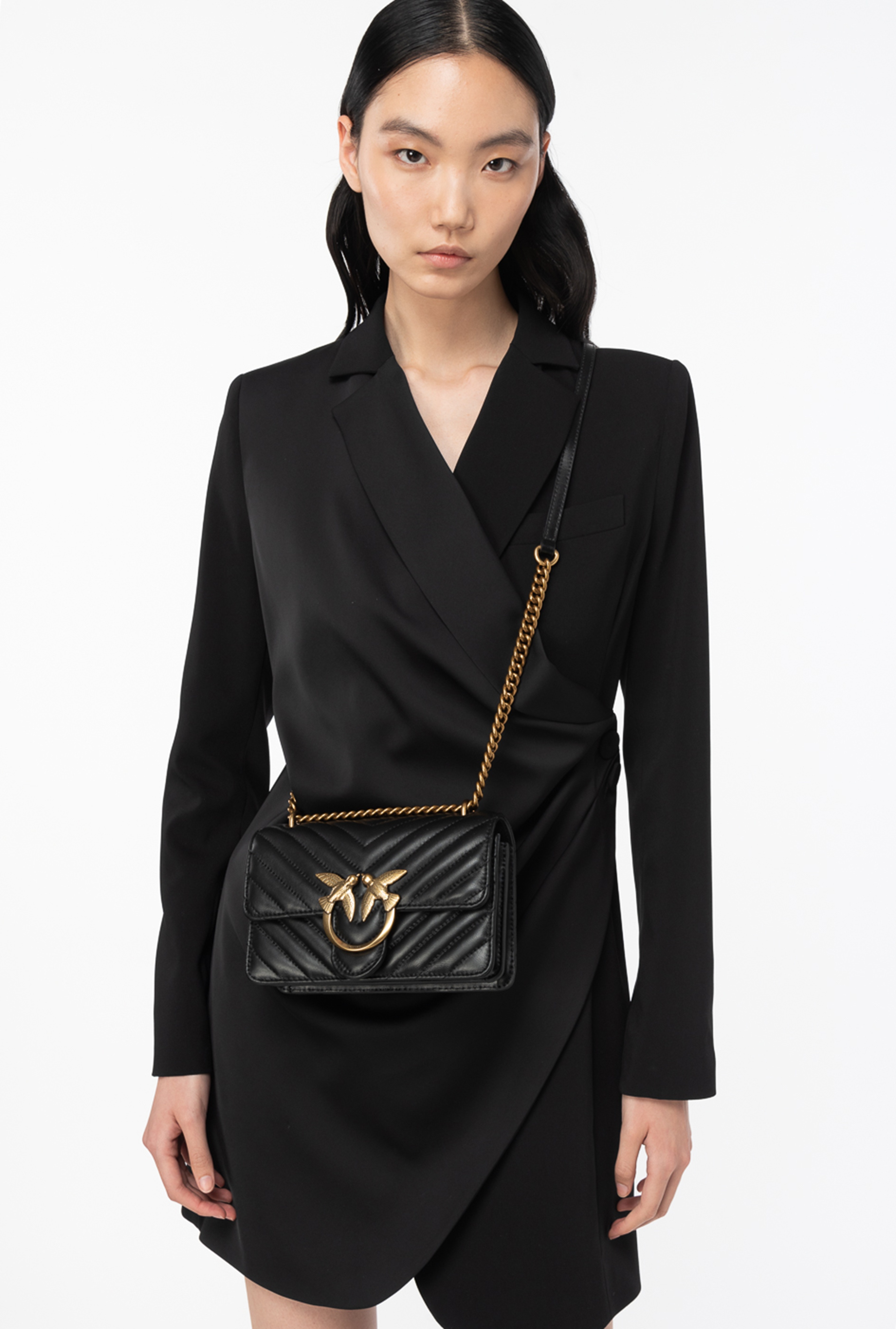 PINKO MINI LOVE BAG ONE CHEVRON | REVERSIBLE