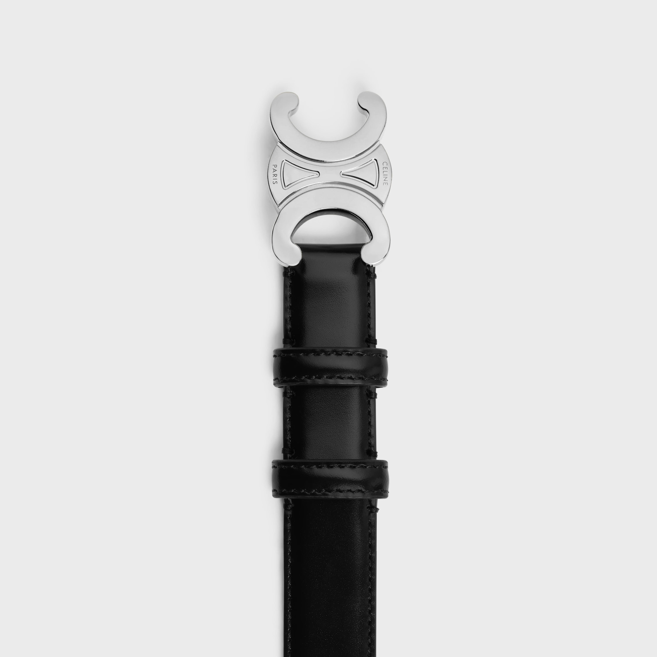 Medium Triomphe Belt in Taurillon Leather - 3