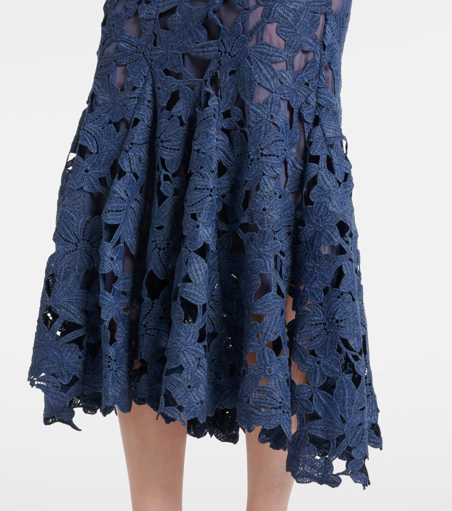 Guipure lace midi dress - 5