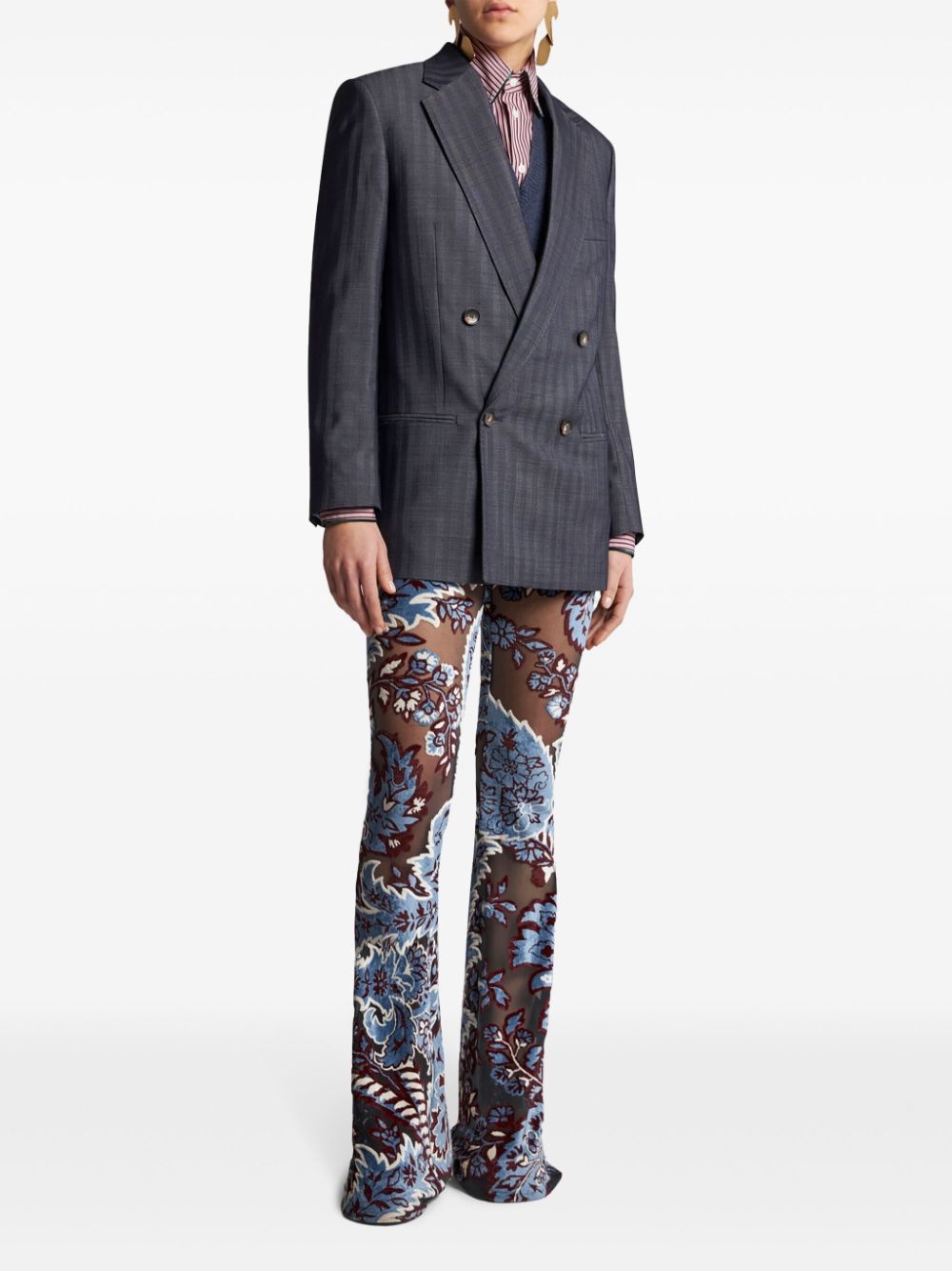 wool double-breasted jacket - 3