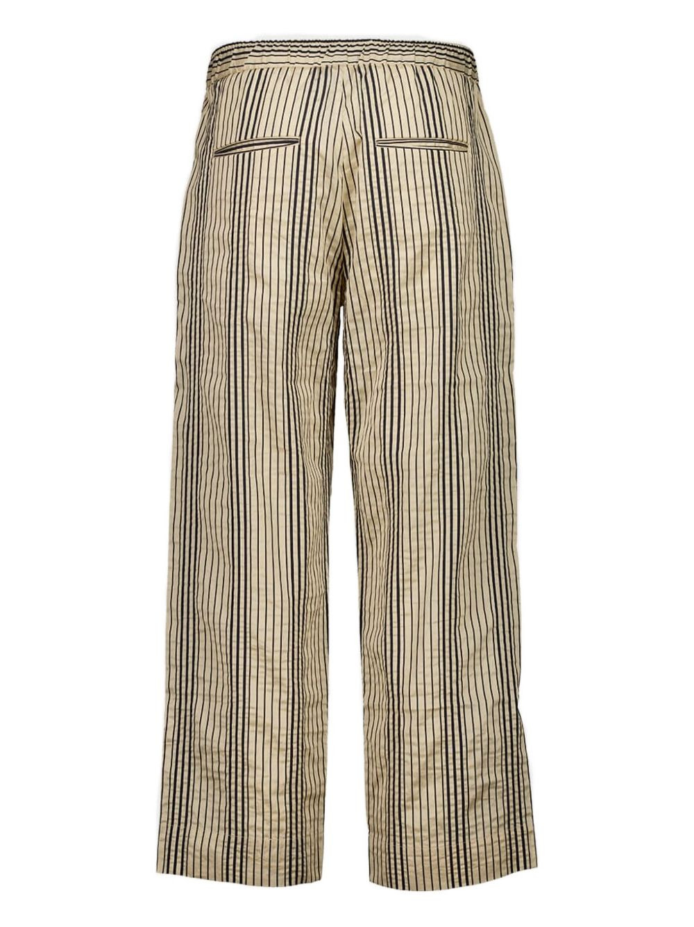 striped elasticated-waist trousers - 2