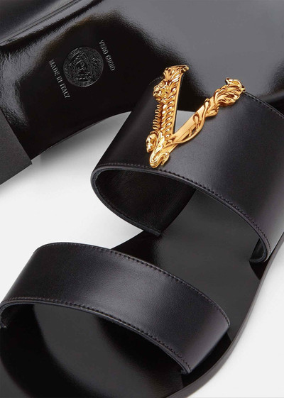 VERSACE Virtus Flat Mules outlook