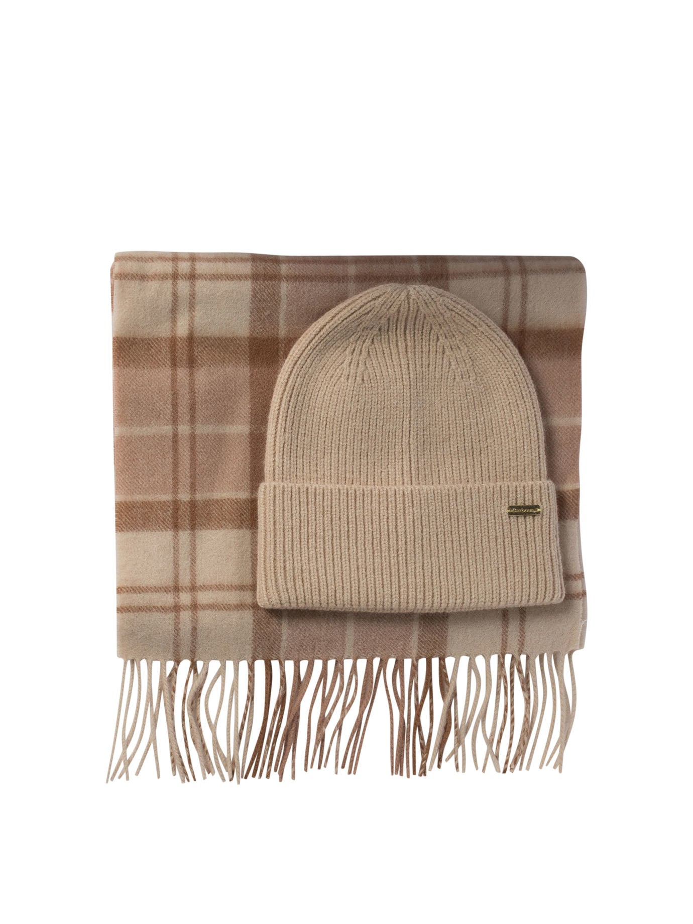 Barbour "aubrey" Scarf And Beanie Gift Set - 1