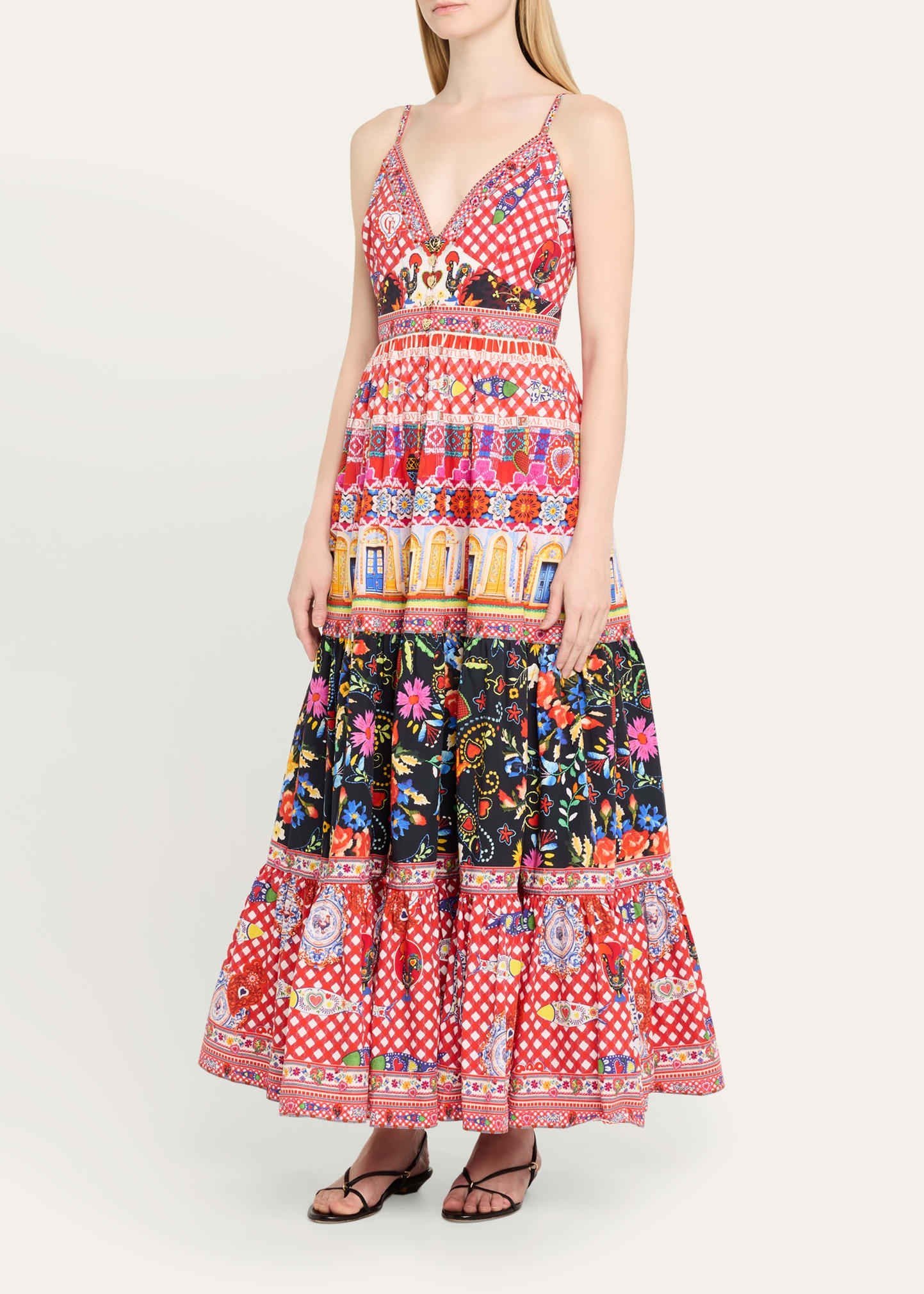 Folk Fabulous Tiered Bodice Maxi Dress - 4