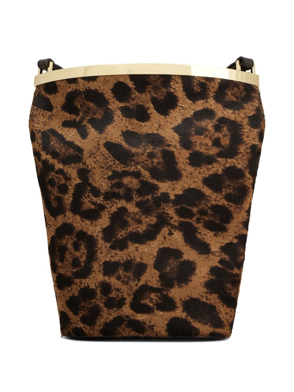 leopard-print bucket bag - 4