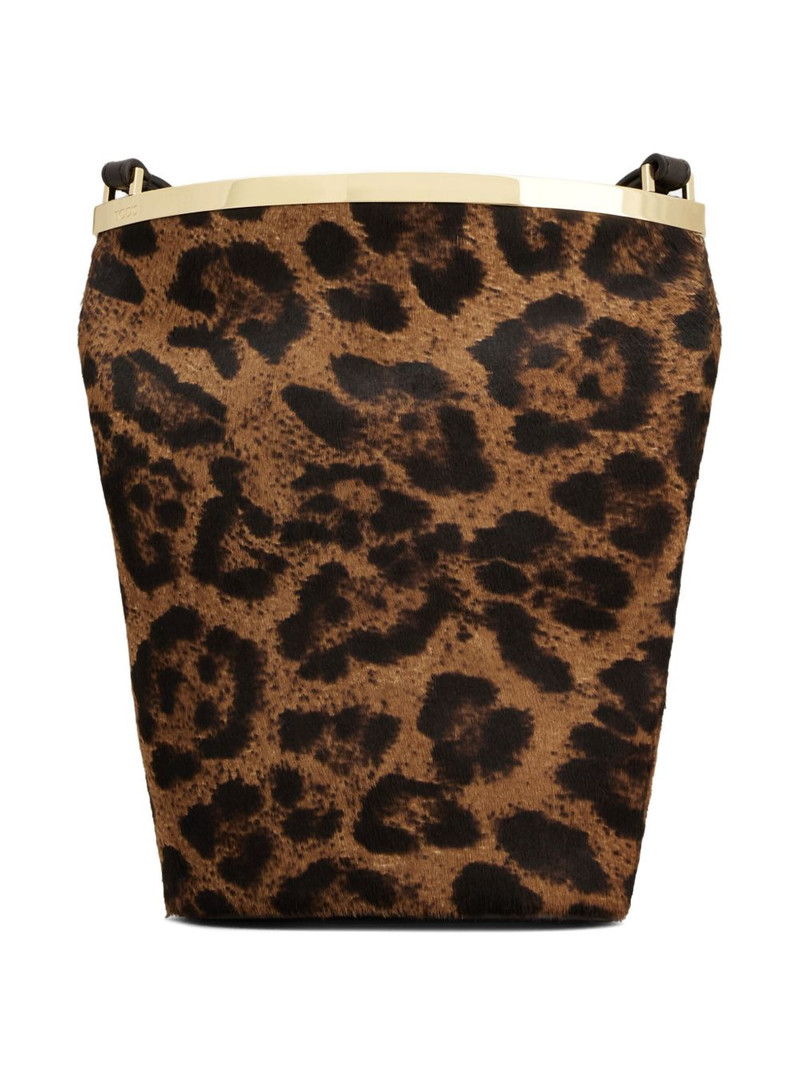 leopard-print bucket bag 4