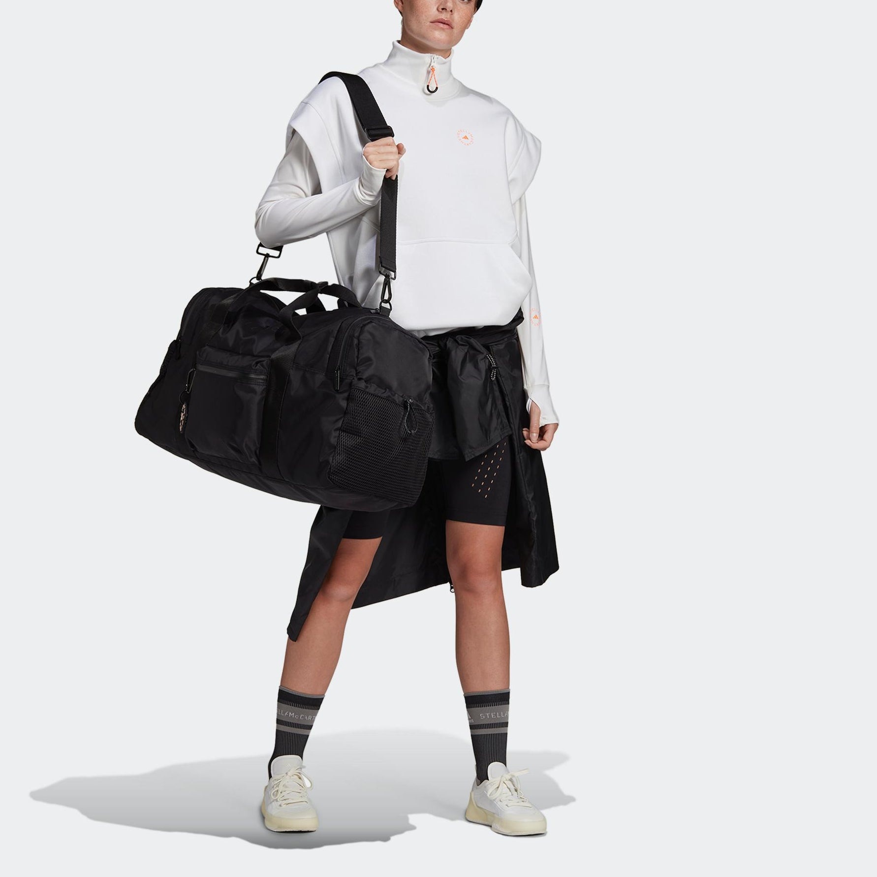 (WMNS) adidas Stella McCartney Muscle Sleeveless Sweatshirt 'White' FU0724 - 3