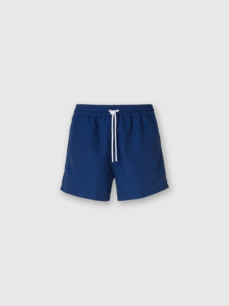 Tonal zigzag swim trunks 1