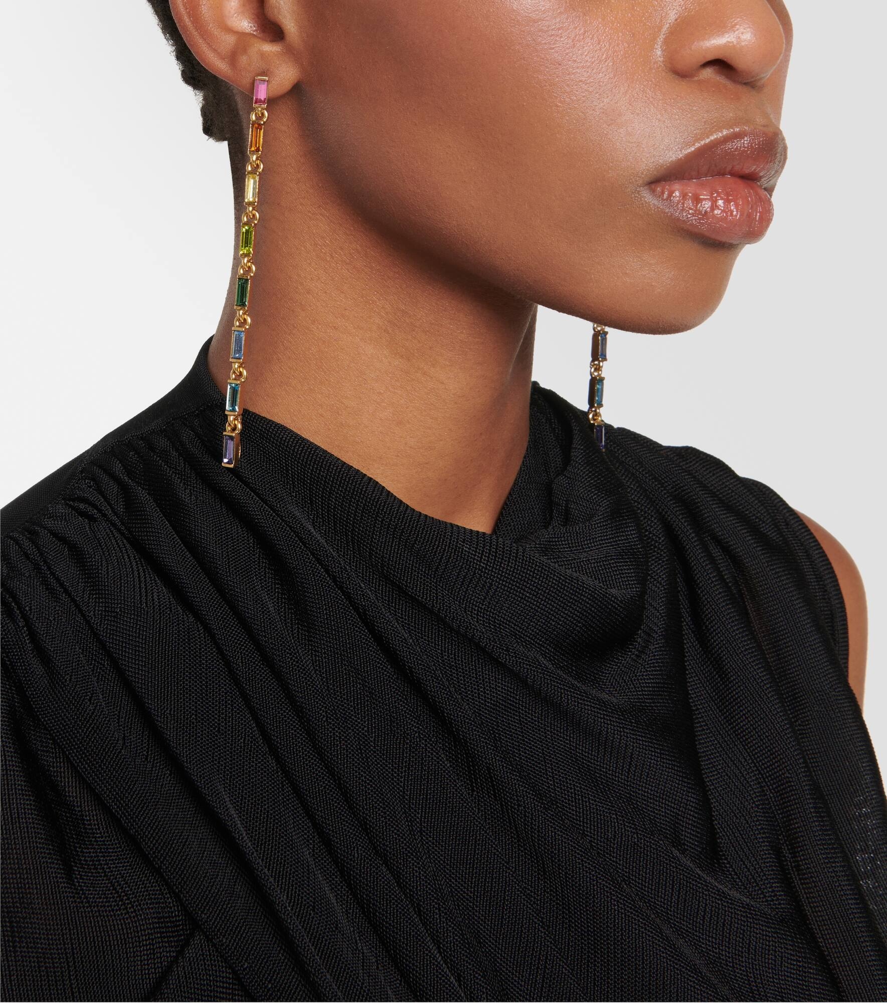 Crystal-embellished earrings - 3
