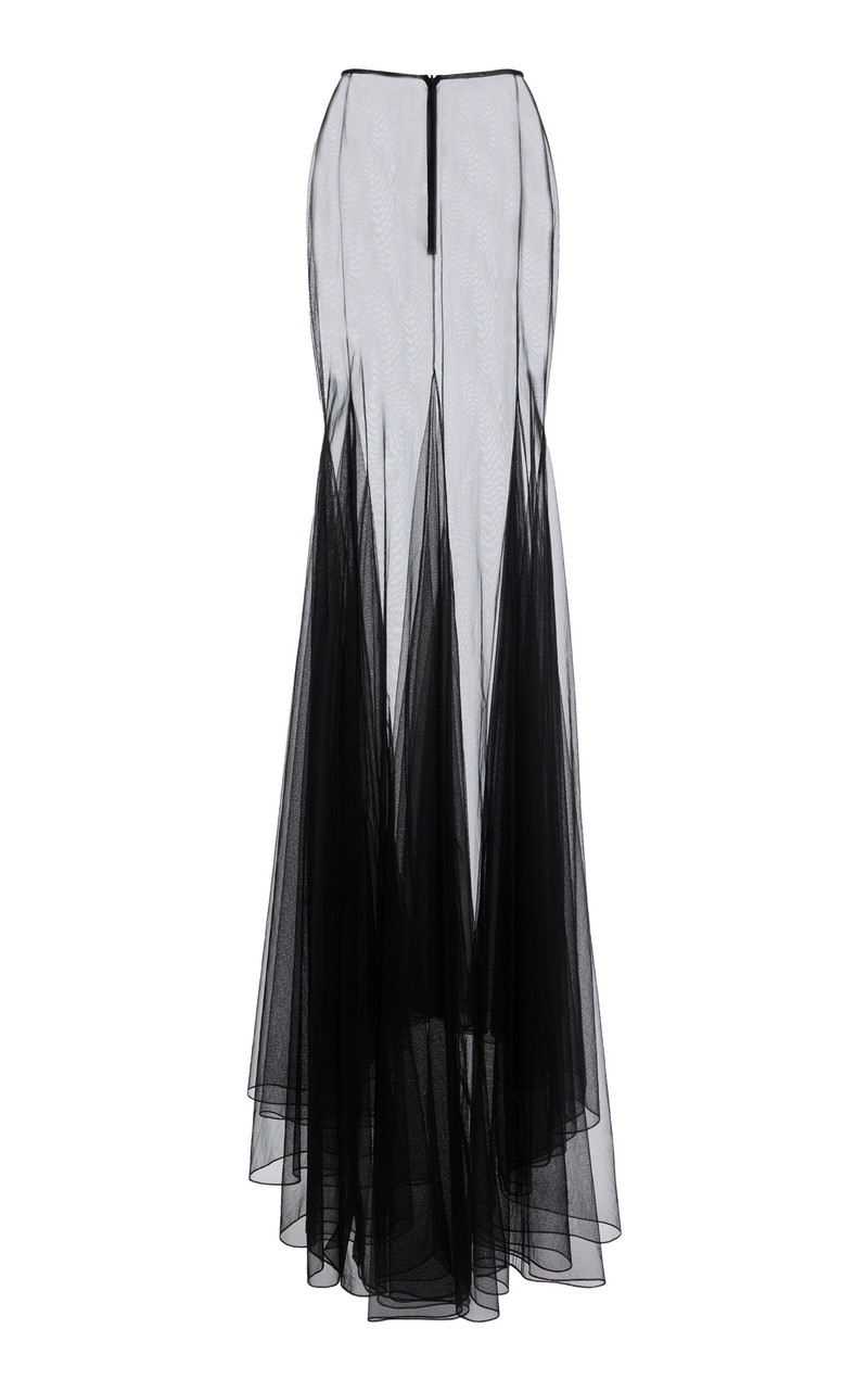 Tulle Long Skirt black 3