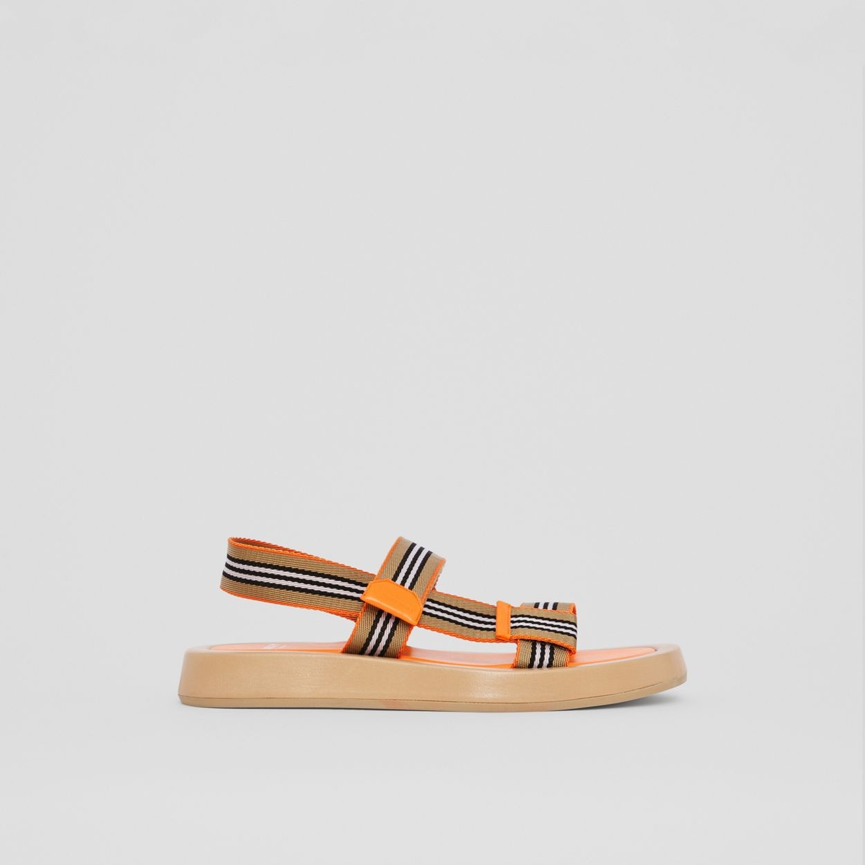 Icon Stripe Strap Lambskin Sandals - 1