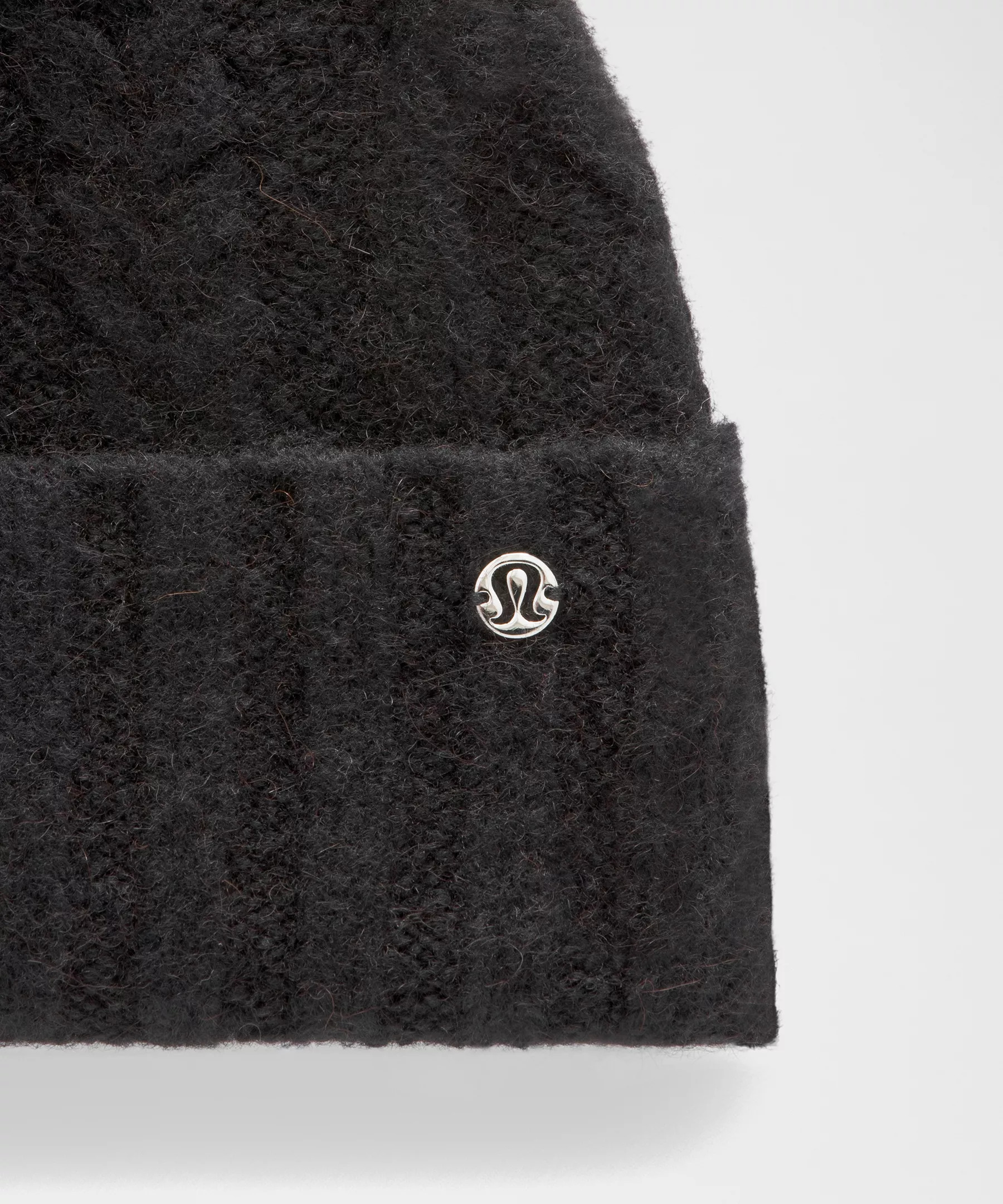Women's Alpaca Wool-Blend Cable-Knit Pom Beanie - 4