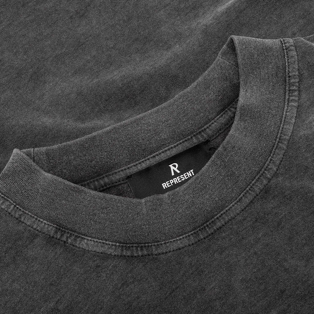 SCRIPT LOGO T-SHIRT - VINTAGE GREY - 4