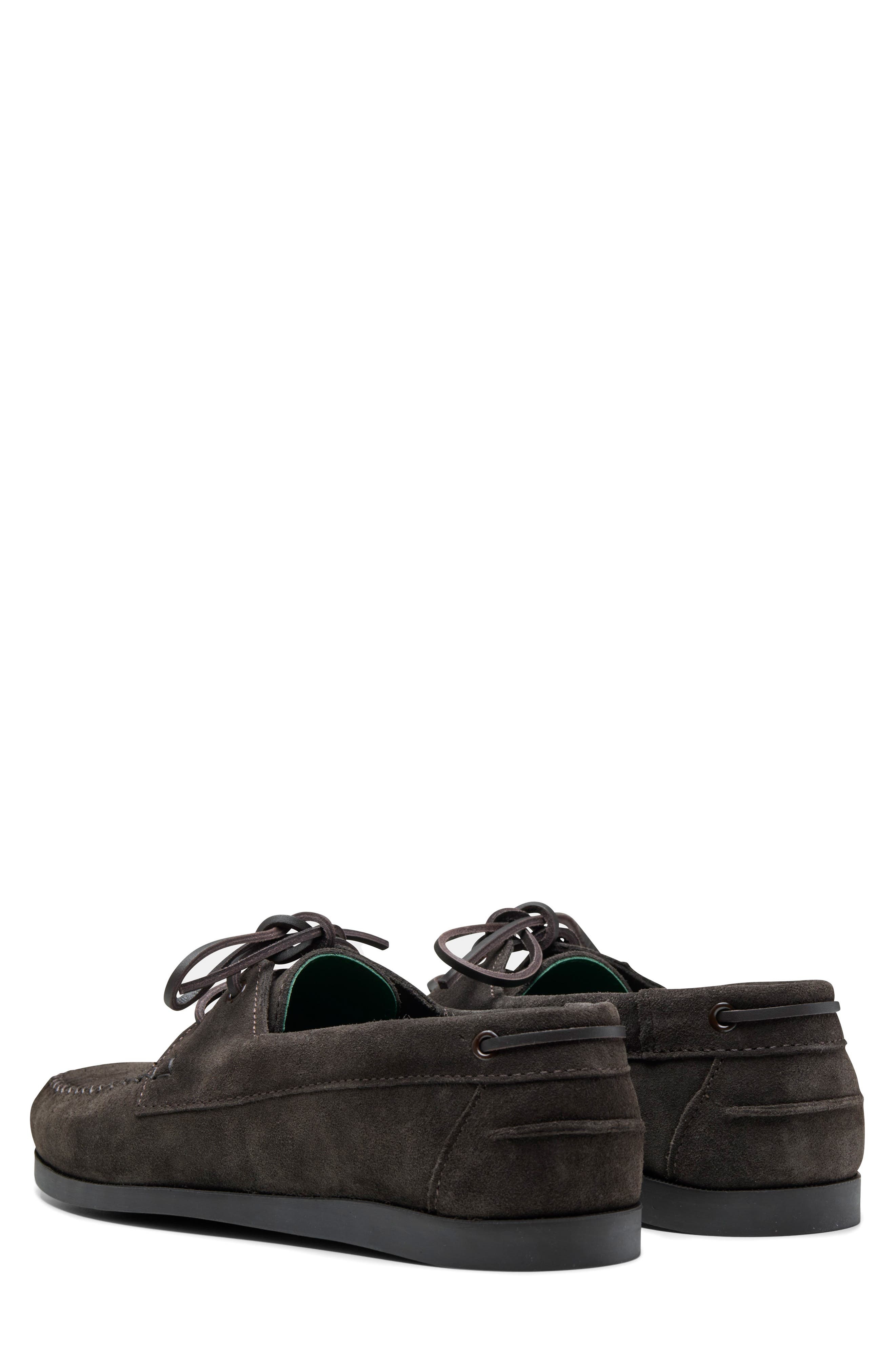 VINNY'S Boatman Boat Shoe in Dark Brown Suede at Nordstrom - 2