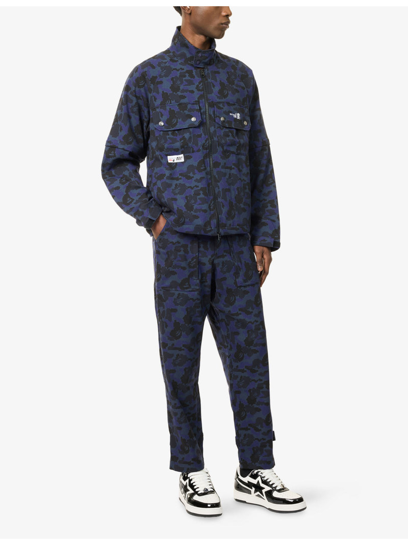 A BATHING APE® Bape X Kazuki Camo Woven Trousers outlook