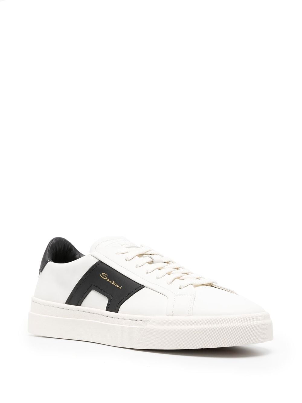 leather low-top sneakers - 2