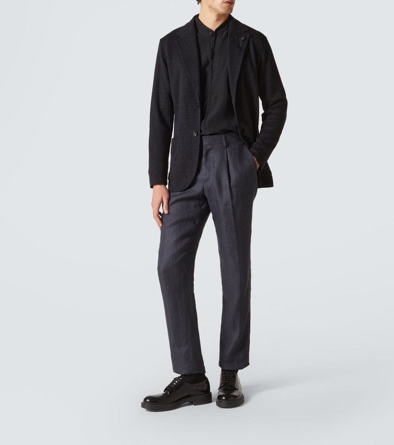 LARDINI Linen and cotton blazer outlook