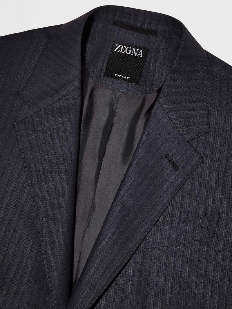 DARK GREY AND TEAL BLUE 15MILMIL15 WOOL SUIT 4