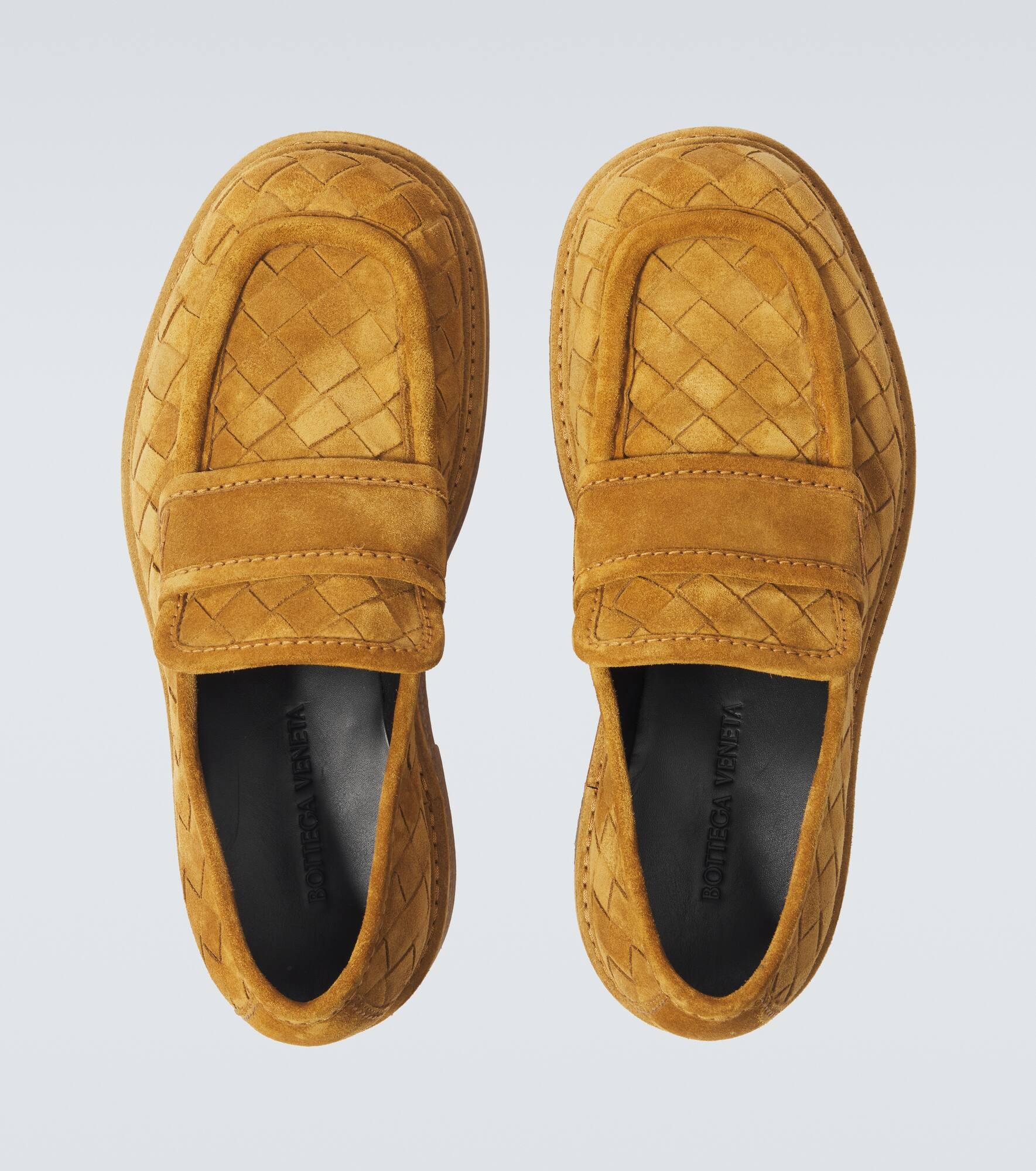 Haddock Intrecciato suede loafers - 4