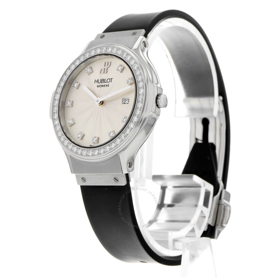 Pre-owned Hublot Classic Fusion Quartz Diamond Grey Dial Men's Watch 1405.1 - 3