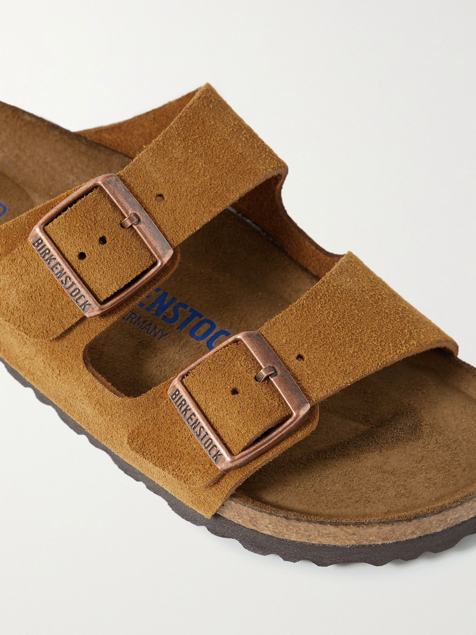 Arizona suede sandals Camel - 4