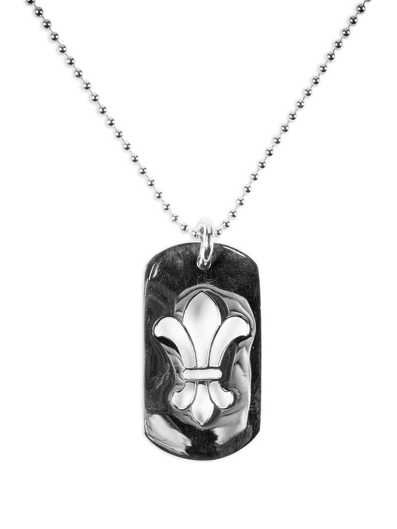 Fleur dog-tag necklace 1