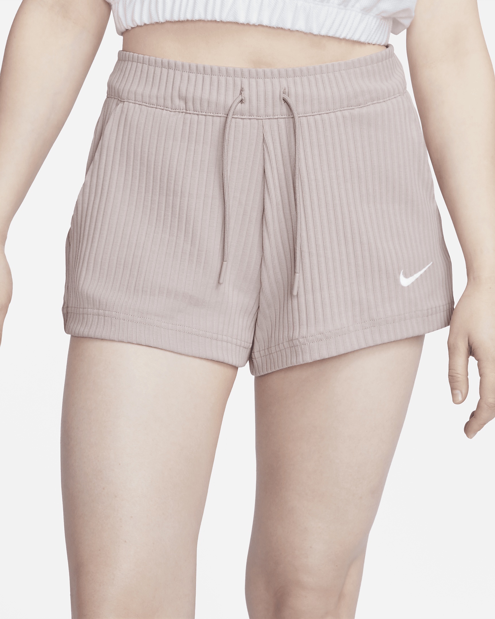 Nike Sportswear Women's High-Waisted Ribbed Jersey Shorts - 2