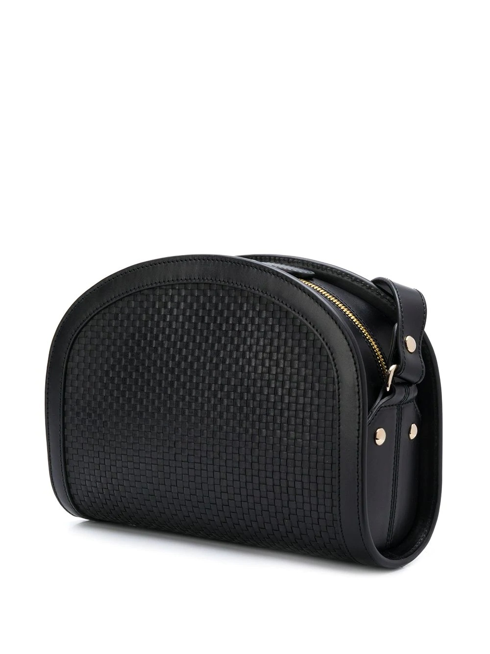 rounded woven crossbody bag - 3