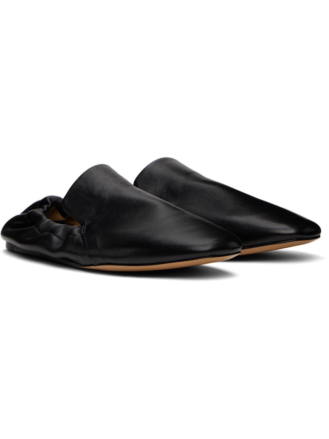 Black Leather Loafers - 4