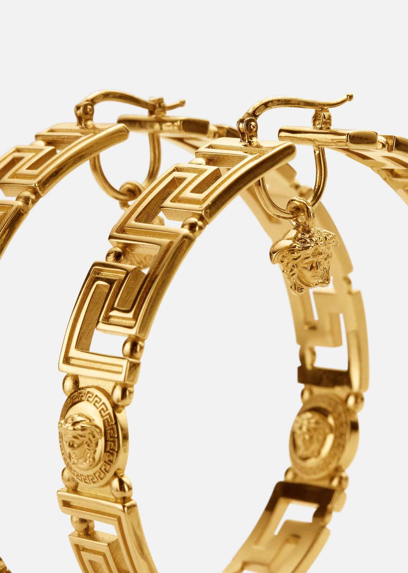Medusa Greca Hoop Earrings - 2