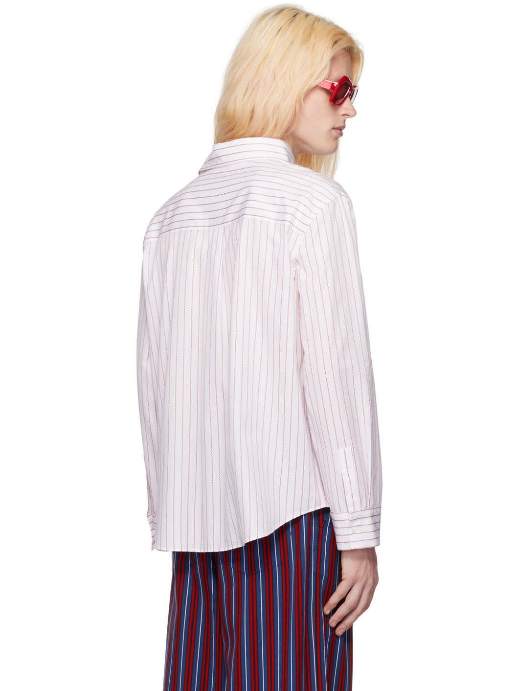 White Striped Shirt - 3