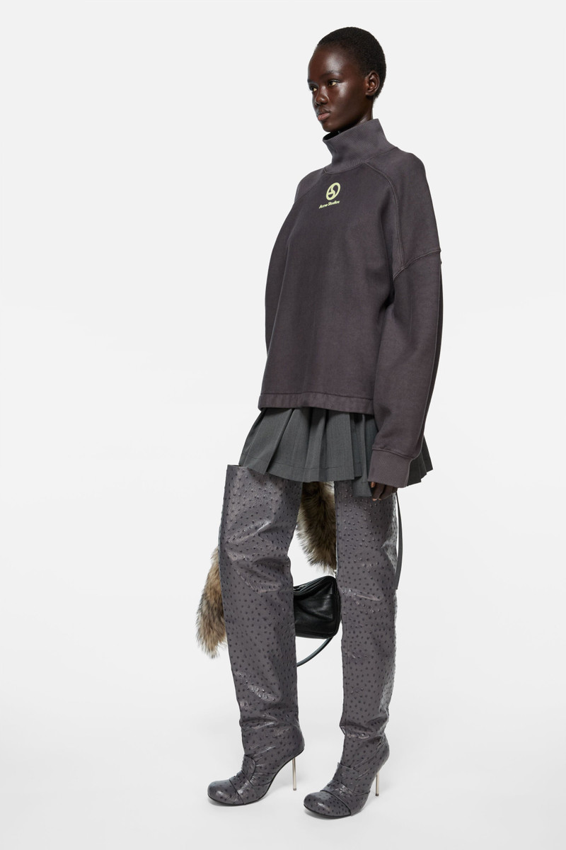 Acne Studios Fleece sweater - Faded black outlook