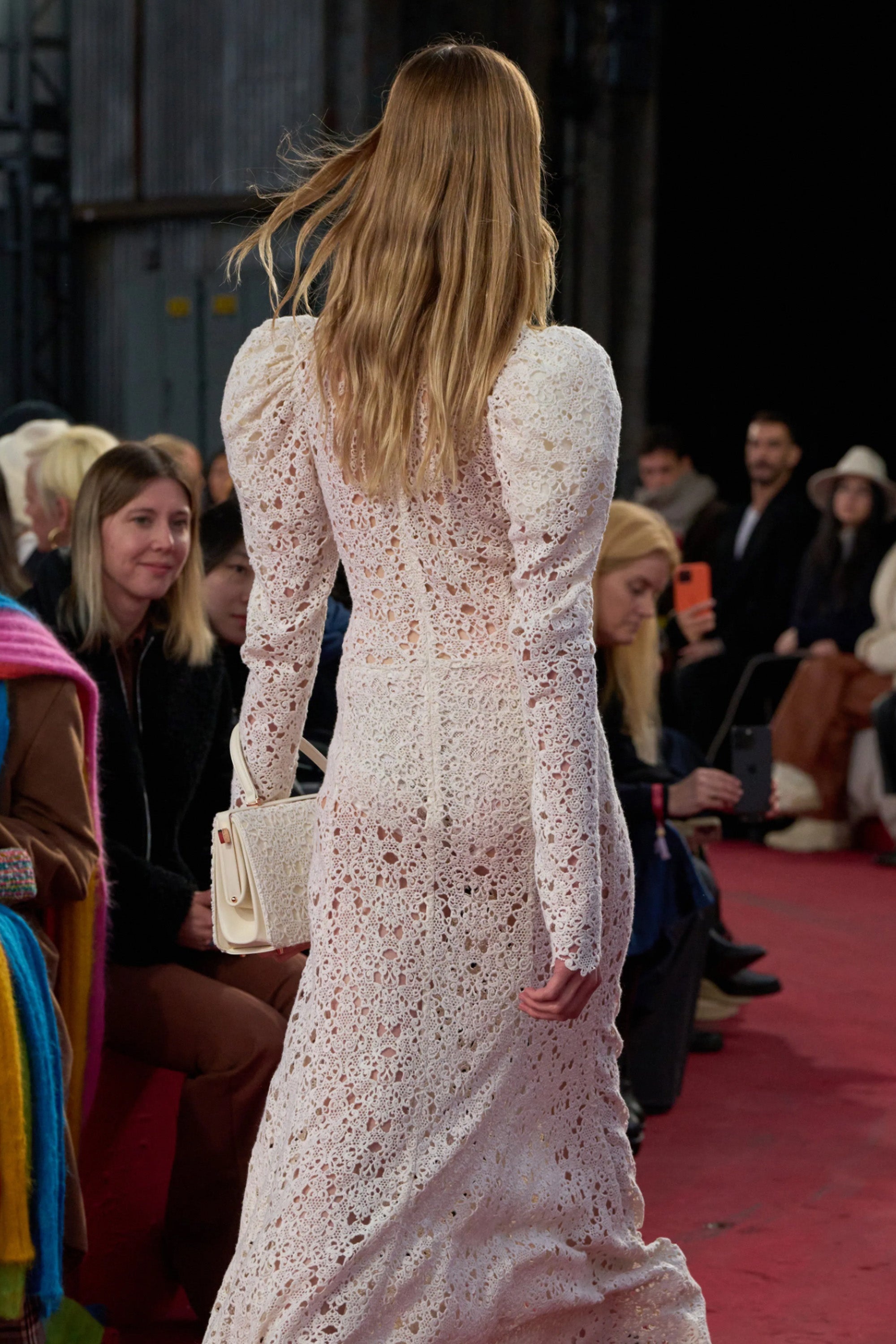 Lana Dress in Ivory Cashmere Lace - 3