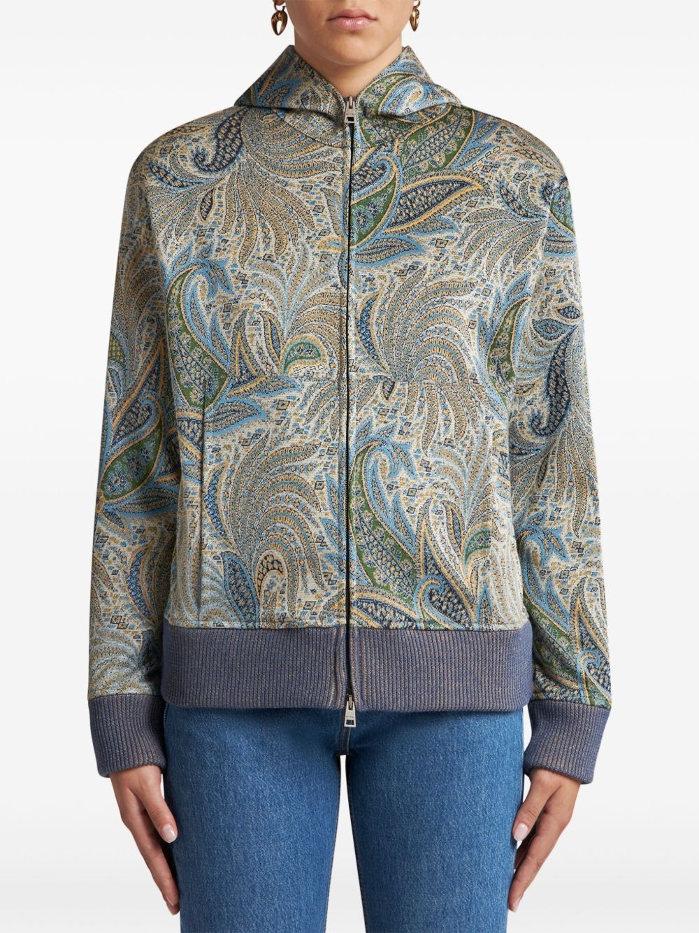 paisley-print hoodie - 3