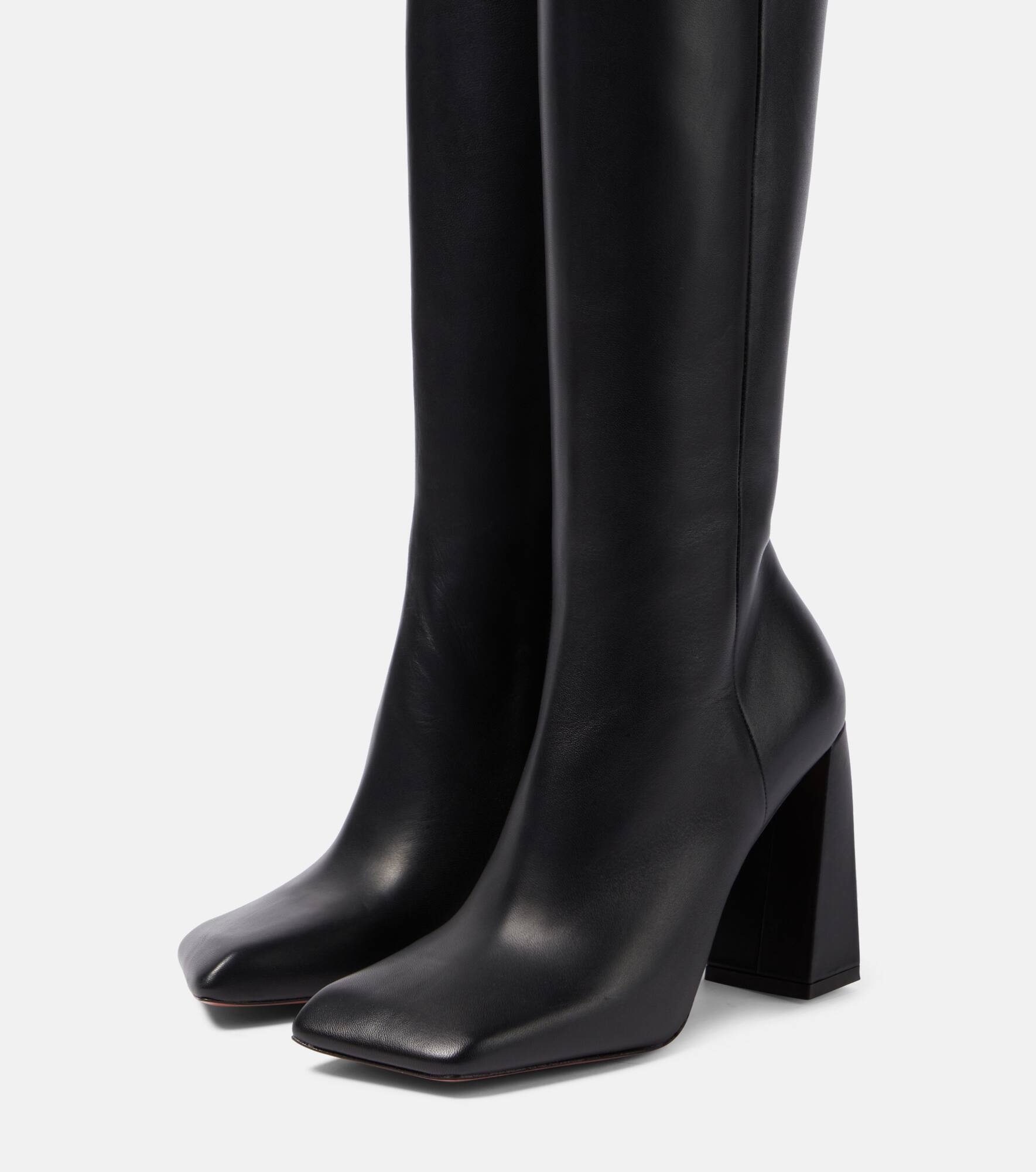Marine 95 nappa leather knee-high boots - 5