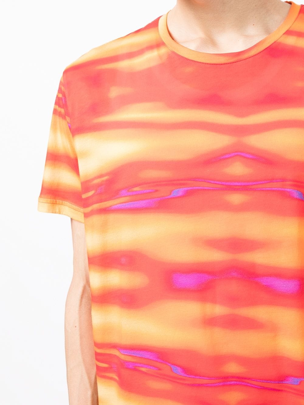 tie dye-print cotton T-Shirt - 5