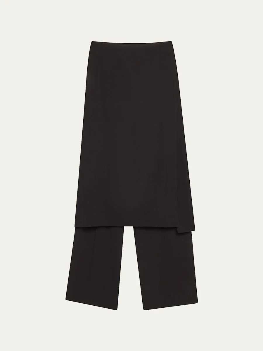 Hybrid Baggy Wool-Blend Pants - 1