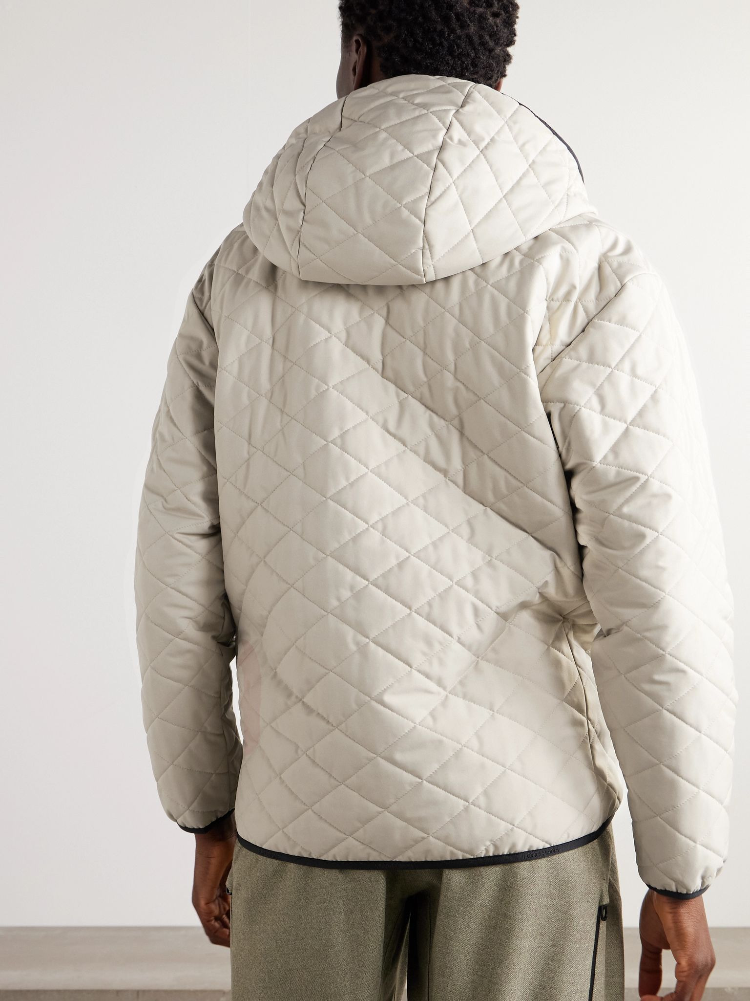 Denali hooded quilted padded shell jacket Beige - 4