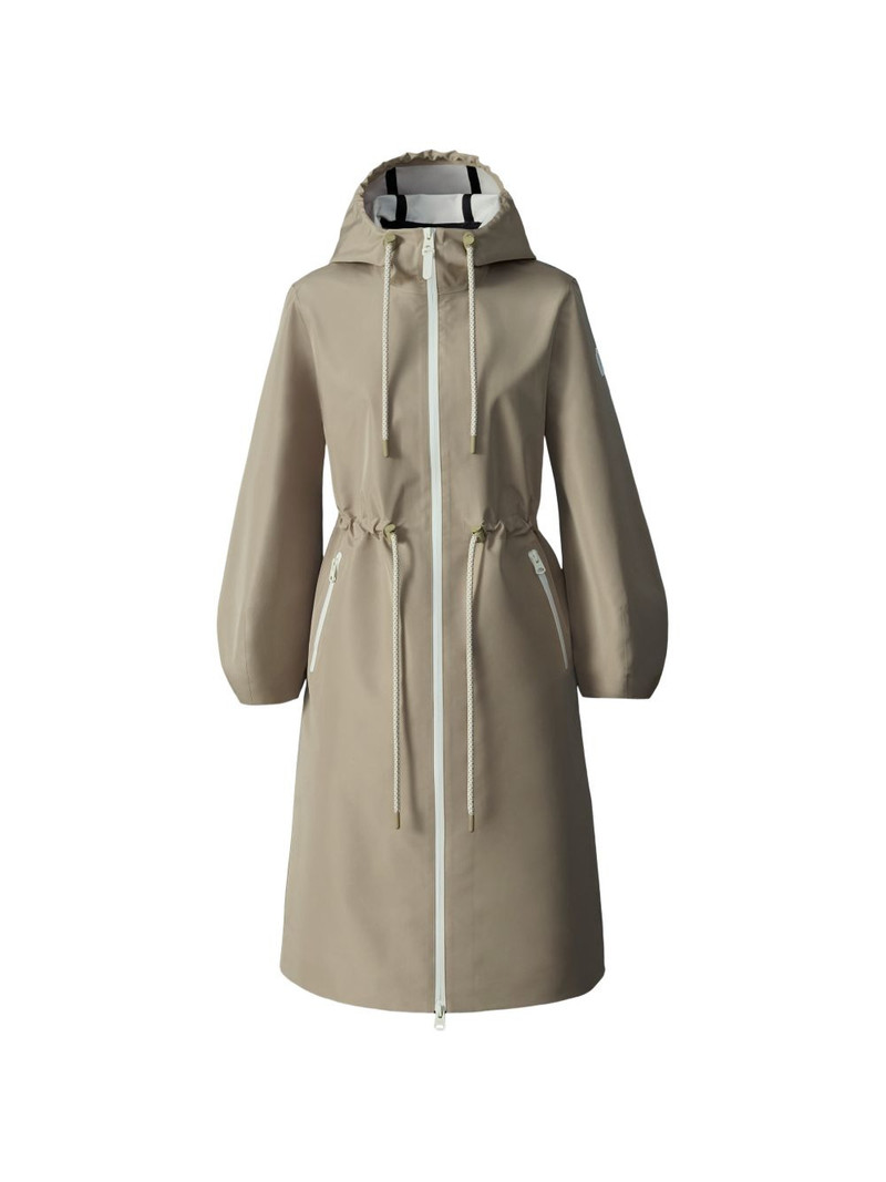 Mekelle-Z drawstring hooded raincoat 1