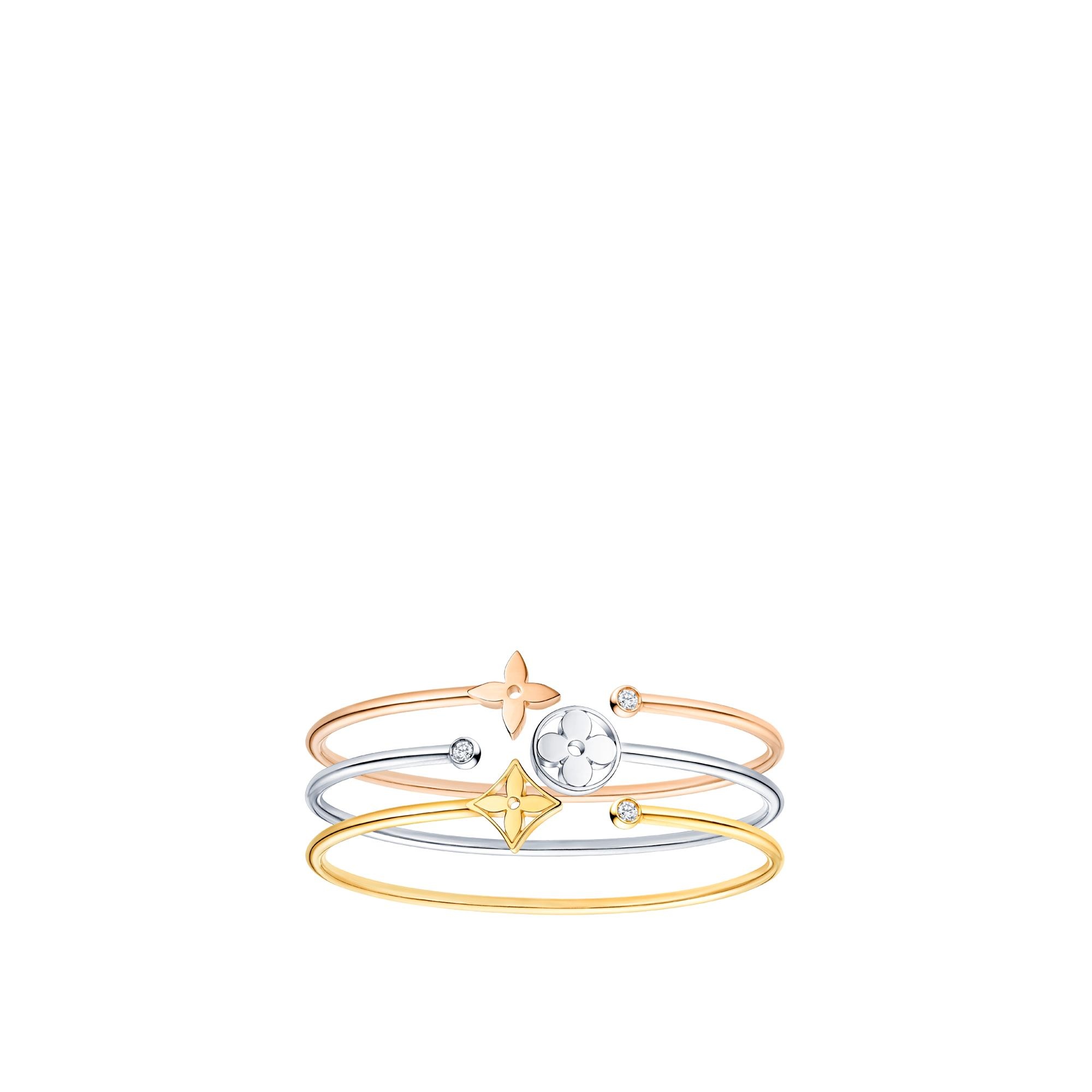 IDYLLE BLOSSOM TWIST BRACELET, PINK GOLD - 2