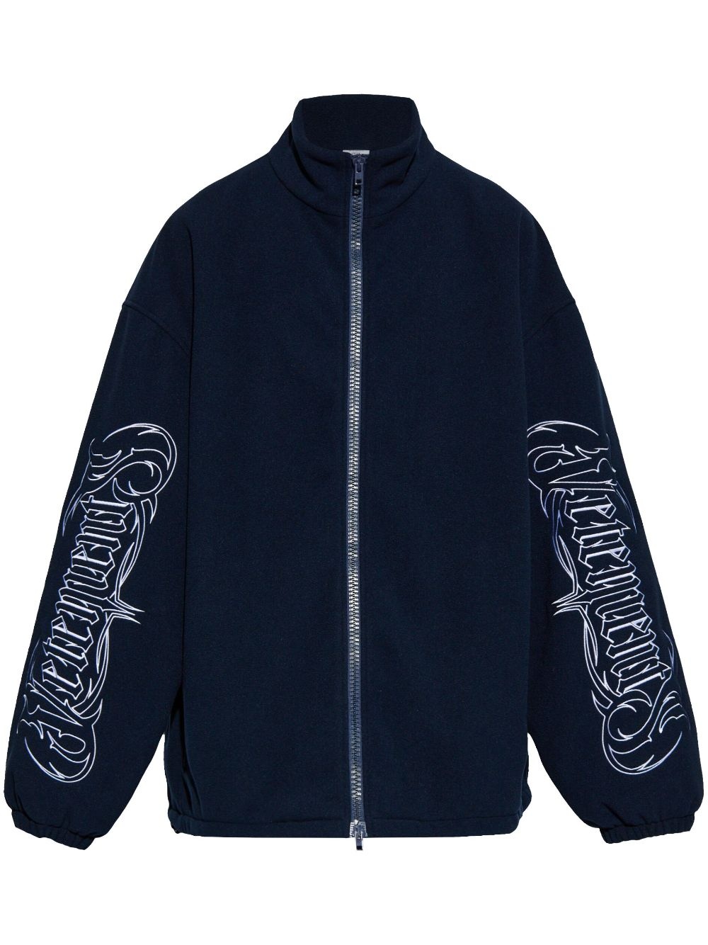 logo-print sport jacket - 1