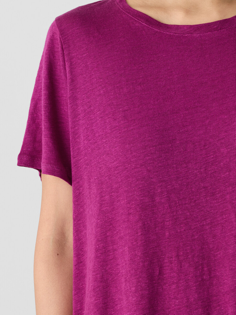 Organic Linen Jersey Crew Neck Tee 5