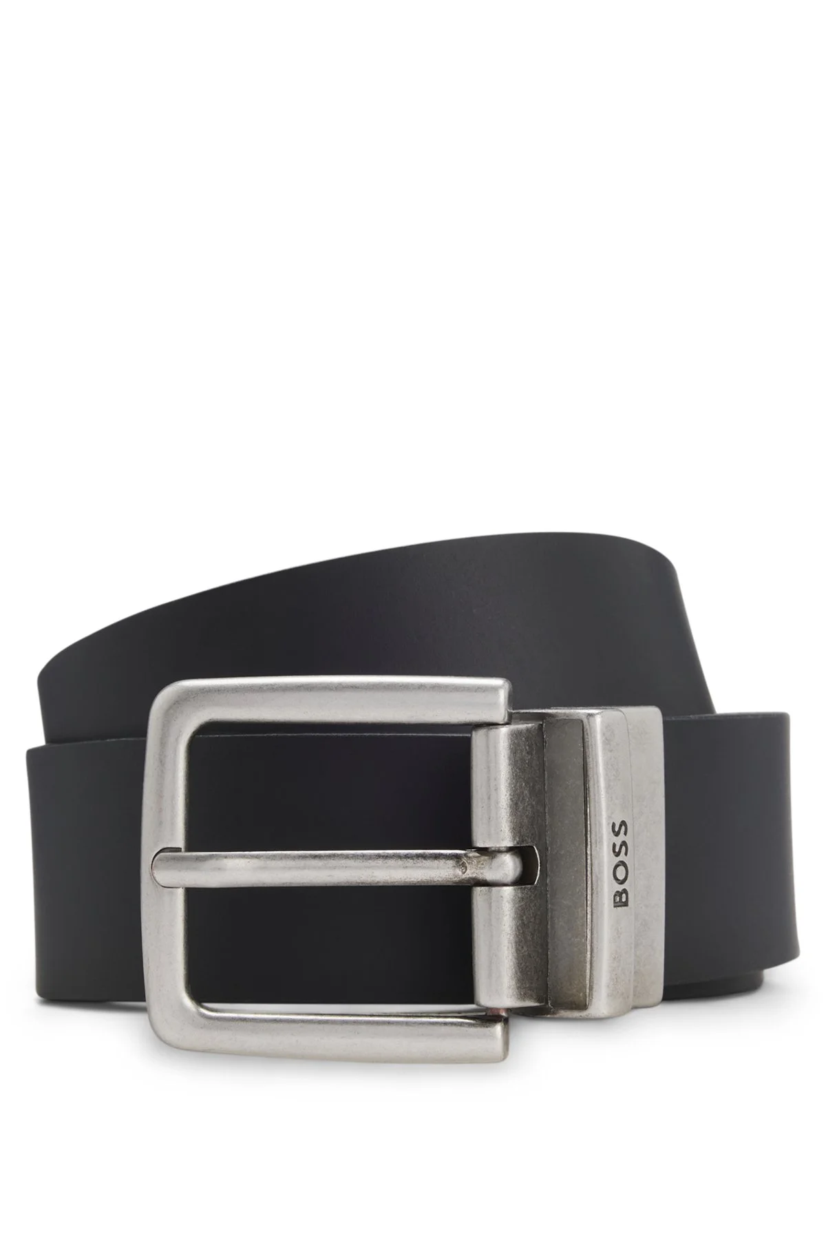 REVERSIBLE BELT IN PLAIN AND GRAINED LEATHER - 1