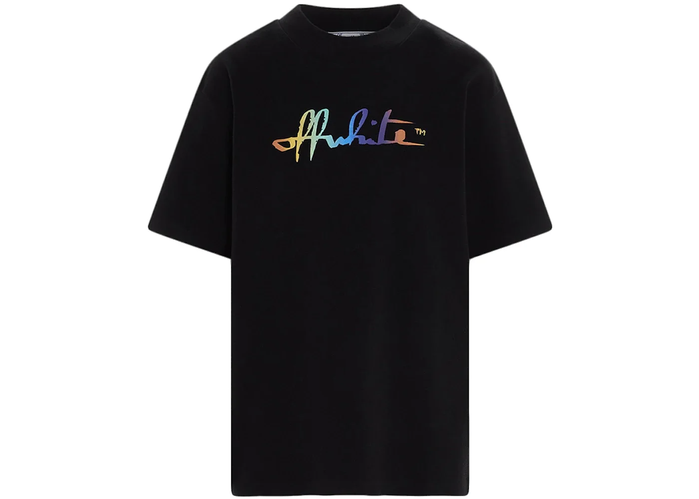 OFF-WHITE Women's Rainbow Tomboy T-Shirt Black/Multi - 1