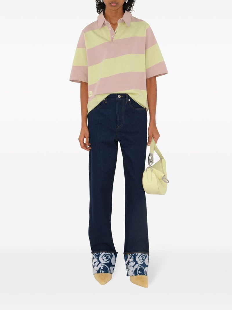 Burberry striped cotton polo shirt outlook